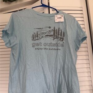 American Eagle cropped tee